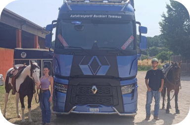 camion renault trasporto inerti sabbie ghiaia