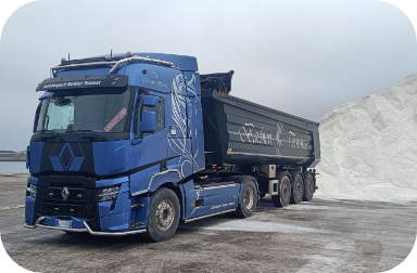 camion renault trasporto inerti sabbie ghiaia